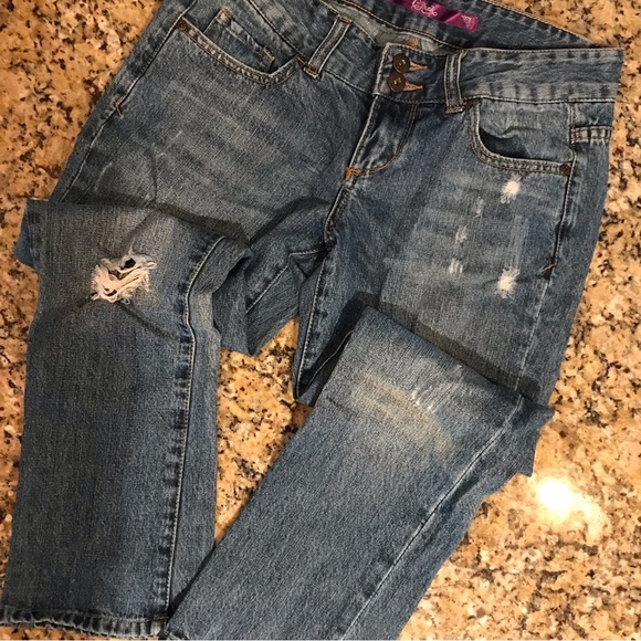 ▪️VINTAGE C Pink Cropped Jeans - Picture 1 of 15
